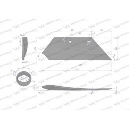 Dešinysis peilis 16 overum Warynski 94600