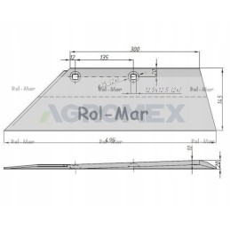 Kairė ašmenys 18 SB 45 Li Lemken 3352031 Warynski