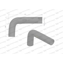 Viršutinis radiatoriaus vamzdis 1671076m1 Warynski