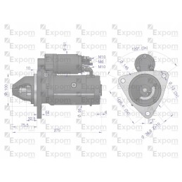 Starteris 24v 3 5 kw aze4268 belarus exom