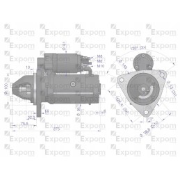 Starteris 24v 3 5 kw aze4268 belarus exom