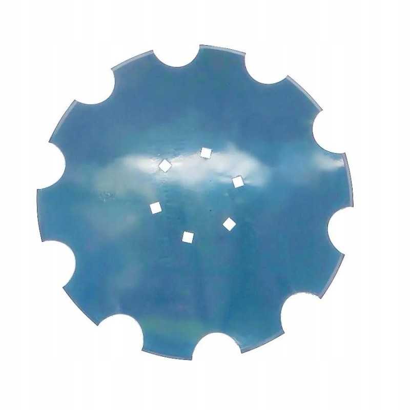 Dantyta plokštė 560, storis 4mm, 6 skylės, 120 mm r