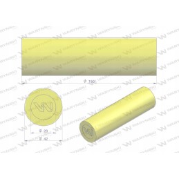 Poliuretano amortizatoriaus volelis 42x150 Warynski