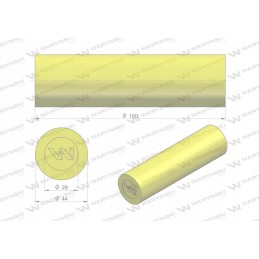 Poliuretano amortizatoriaus volelis 44x160 Warynski