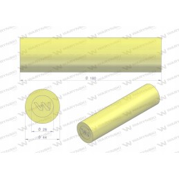 Poliuretano amortizatoriaus volelis 44x180 Warynski