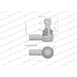 Vairo jungtis 24x1 5l 3104945m1 Warynski