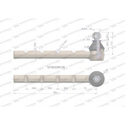 Apatinė vairo jungtis 1678023m1 Warynski