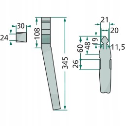 Accord befa kverneland malet varomųjų akėčių priedas