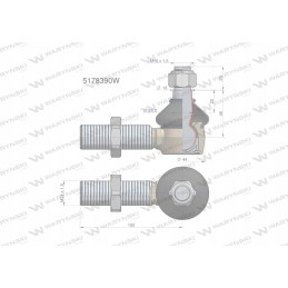 Vairo šarnyras m24x1 5 5178378 warynski