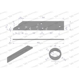 Ilgas dešinysis slydimas, skirtas naudoti Kuhn 279130 plieno, nes