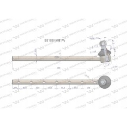 Vairo šarnyras 881884m91 Warynski