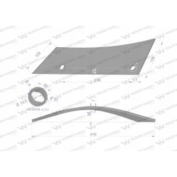 Dešinėje denio prieplaukoje yra dvi skylės, skirtos naudoti su ESC