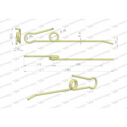 Antraštės vidurinio sparno lankstaus motowiddelio pirštas