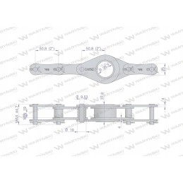 Grandinė ca650 1132 grandys 33 sijos taikymo pr
