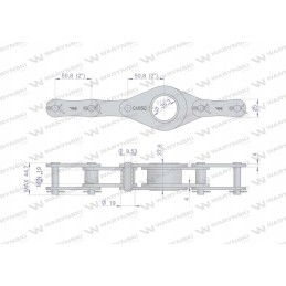 Grandinė ca650 1132 grandys 33 sijos taikymo pr