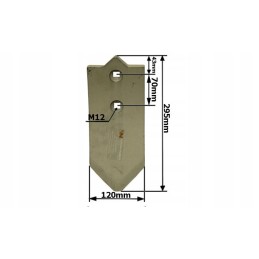 Javų kultivatoriaus AP 701 Unia nosis, 2 skylės