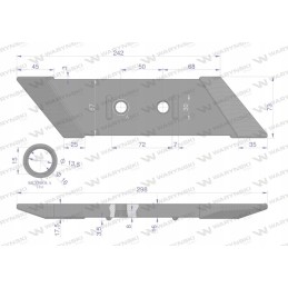 Kaltas, pasukamas ašmenų gaubtas, kairysis, keitimas