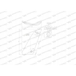 Dešinė krūtinė, dvi skylės, Kuhn Losange