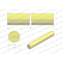 Poliuretano amortizatoriaus volelis 35x210 Warynski