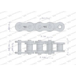 Ritininė grandinė 16ah 1 42ps ansi a 80h aplikacijos