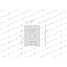 Dešinė priekinė slydimo plokštė, skirta naudoti po 642