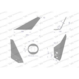 Kairysis noragėlių peilis naudojamas Gregoire Besson 1733