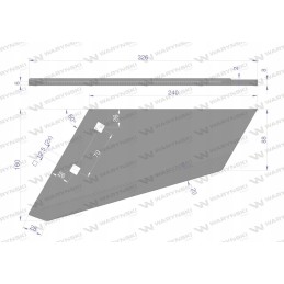 Ražienų kultivatoriaus peilis, kairysis, pakeistas LP 2