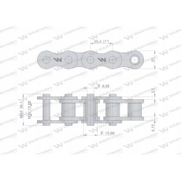 Naudotas ritininės grandinės 16b 1 58pz r1 1 adapteris
