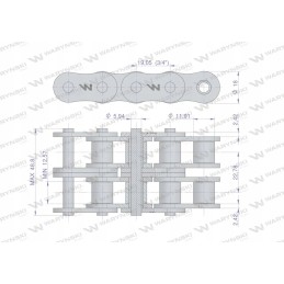 Ritininė grandinė l12a2 88pz, naudokite claas 6031