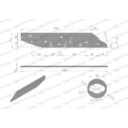 Ilgas slydimas, kairysis, skirtas naudoti virtuvėje, boro plienas, var