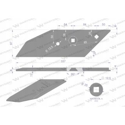 Kaltas, dešiniojo ašmenų gaubtas, pakeistas Lemken PL