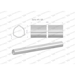 Išoriniai vamzdžių serijos 4r ir 5r veleno 660 jungtims