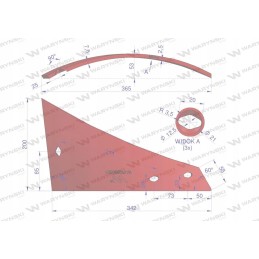 Dešinė krūtinė, trys skylės, 400 mm, vogel naudojimas