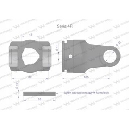 Vidinio vamzdžio šakutė 45x3 8 kryžminė 27x82 serija