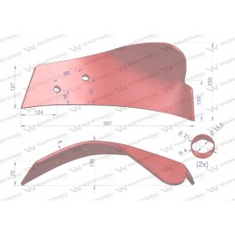 Kairioji lentų freza, Kverneland plieno aplikacija