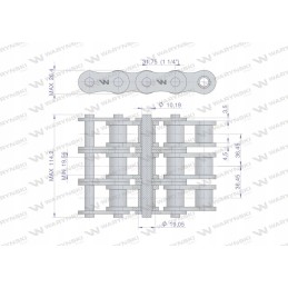 Warynski ritininė grandinėlė 20b 3 5m professional