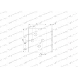 Kairė galinė slydimo plokštė, skirta naudoti po 735 uni