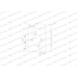 Kairė galinė slydimo plokštė, skirta naudoti po 735 uni