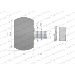 Kratytuvo ritinėlių komplektas, cinkuota ašis, poliruotas guolis