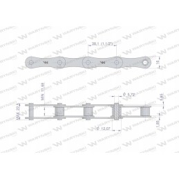 Ritininė grandinėlė 212b r1 1 1 2 5 m Warynski