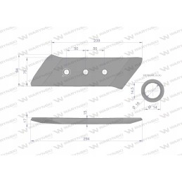 Kaltas, plūgo dangtis, dešinė, gregoi aplikacija