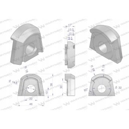 Pirštų tvirtinimo perdanga, skirta naudoti su karuselėmis