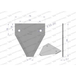 Macdon Kilberry Warynski derliaus nuėmimo peilis