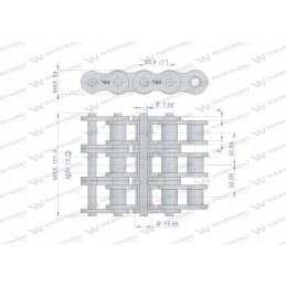 Ritininė grandinė 16ah 3 ansi a 80h 5 m