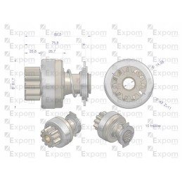 Starterio movos mazgas jcb 16 902 621 roz