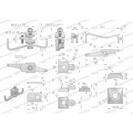 Pirštų tvirtinimo rinkinys, naudokite Pottinger Waryns
