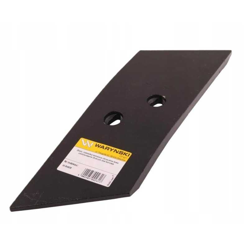 Kaltas, apverčiamas plūgo dangtis, kairysis, taikomas