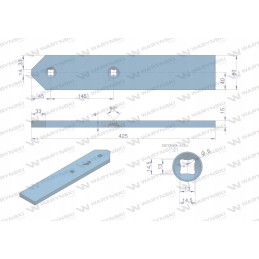 Vidutinio ilgio ašmenys A1VL Lemken Warynski