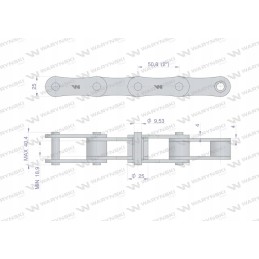 Ritininė grandinė ca650f 5m Warynski