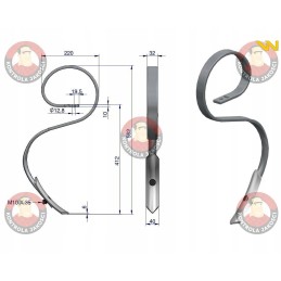 Spyruoklinis dantis 32x10 tipo Famarol Warynski